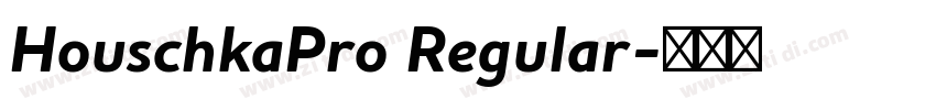HouschkaPro Regular字体转换